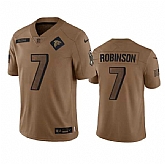 Men's Atlanta Falcons #7 Bijan Robinson 2023 Brown Salute To Setvice Limited Football Stitched Jersey Dyin,baseball caps,new era cap wholesale,wholesale hats